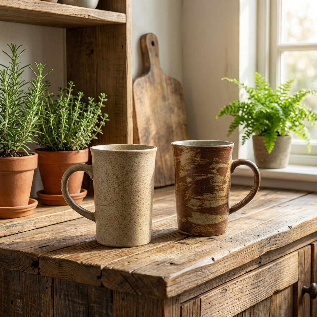 Vintage Terra Forma Coffee Cups