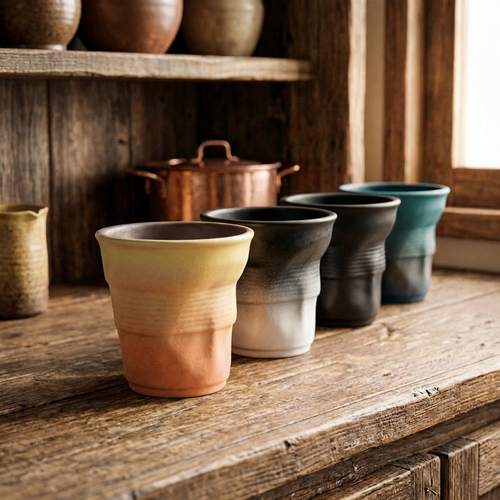 Contemporary Crushed Espresso Cups