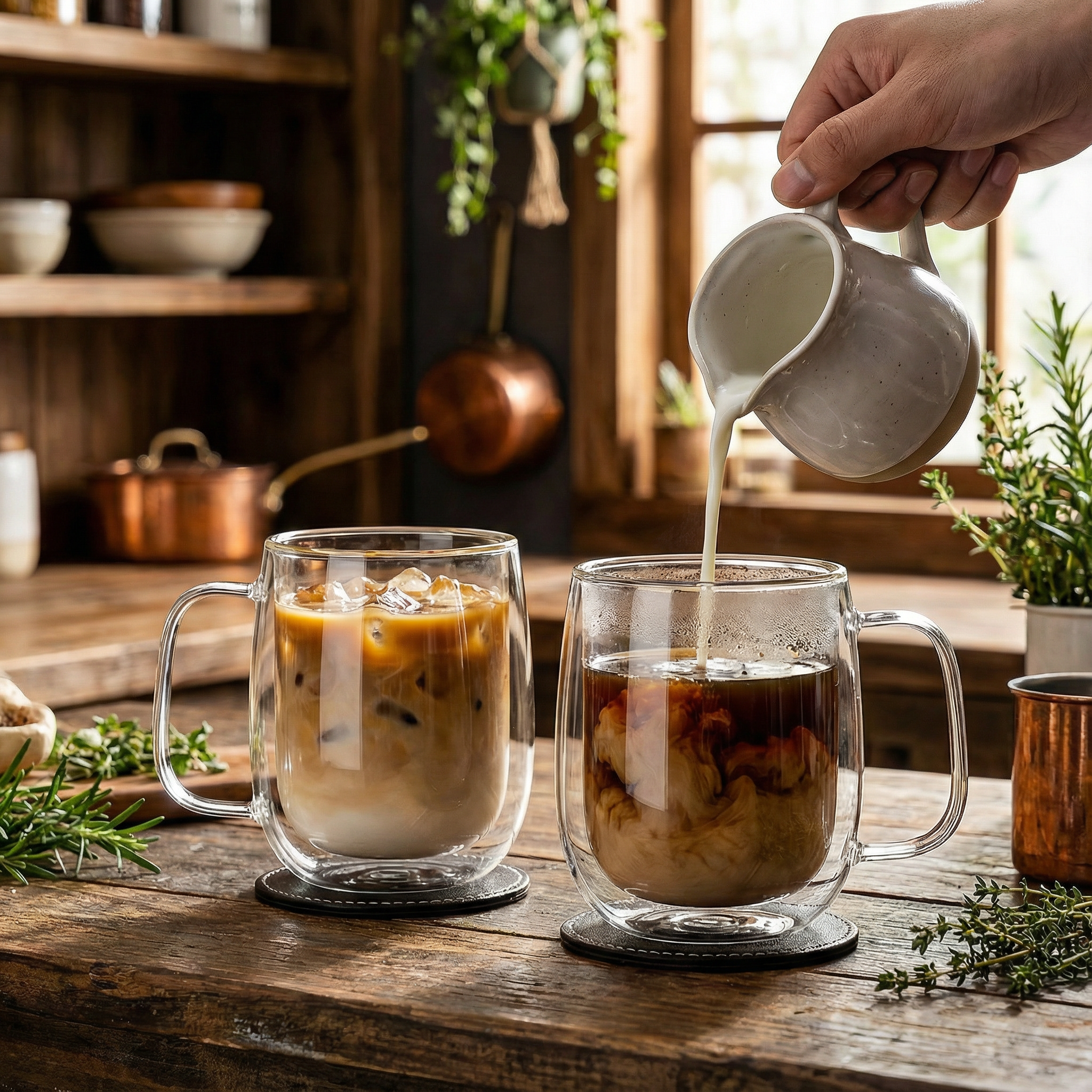 Double Walled Glass Coffee Cups