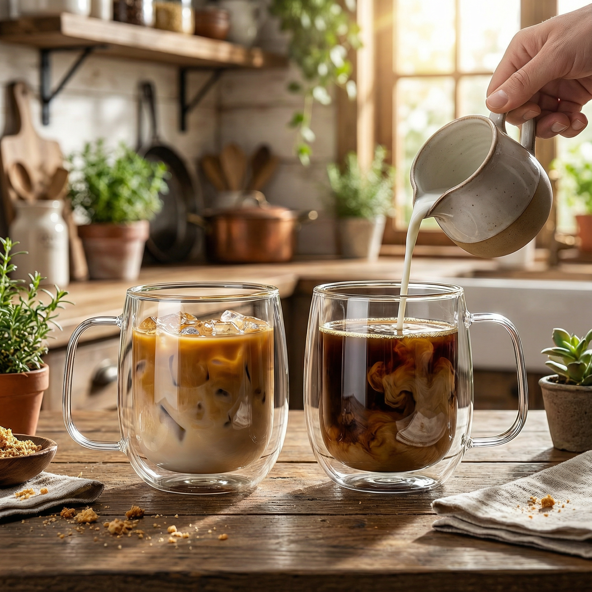 Double Walled Glass Coffee Cups