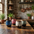 Vintage Rustic Marble Coffee Cups