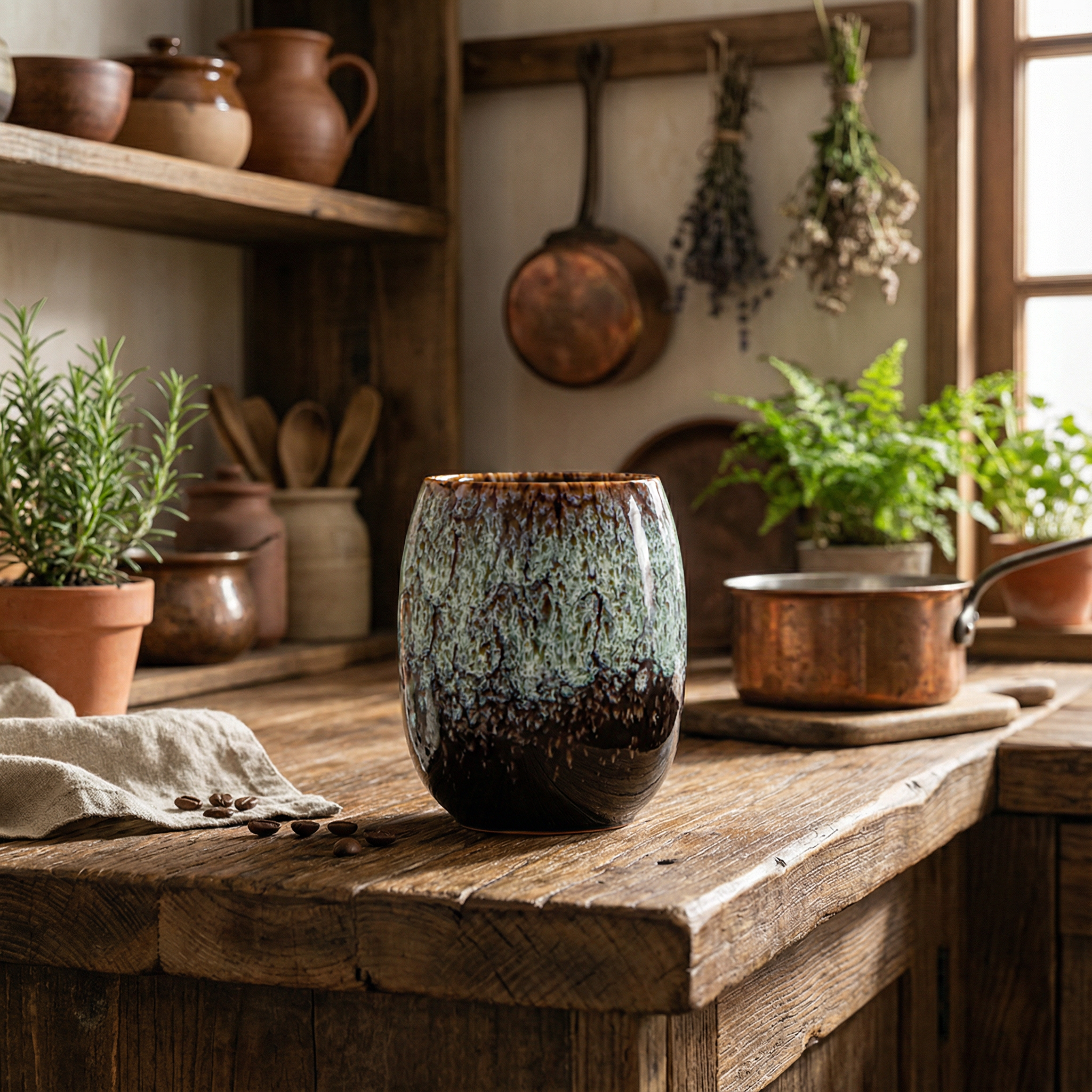 Vintage Rustic Marble Coffee Cups