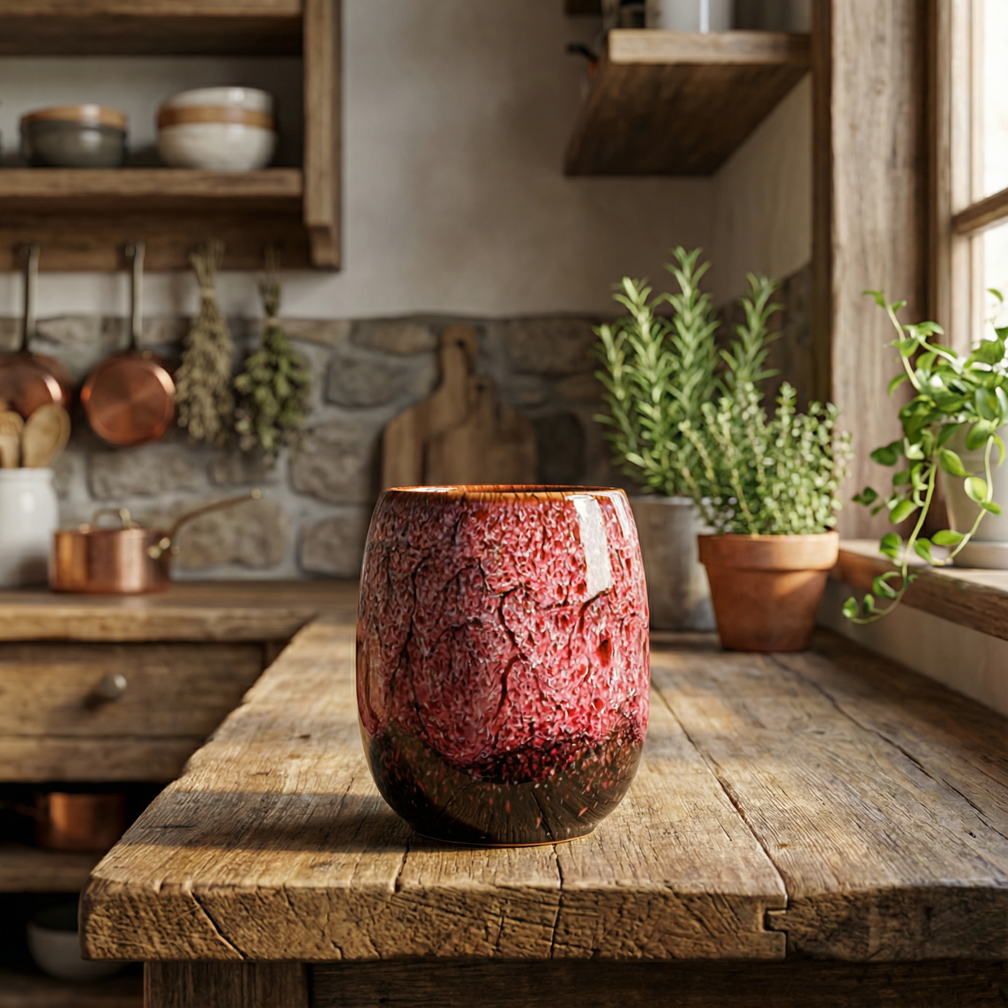 Vintage Rustic Marble Coffee Cups