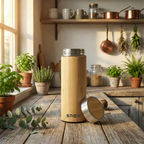 Natural Bamboo Insulated Tall Travel Mug