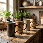 Vintage Terra Forma Coffee Cups