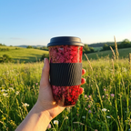 Vintage Rustic Marble Ceramic Travel Cup